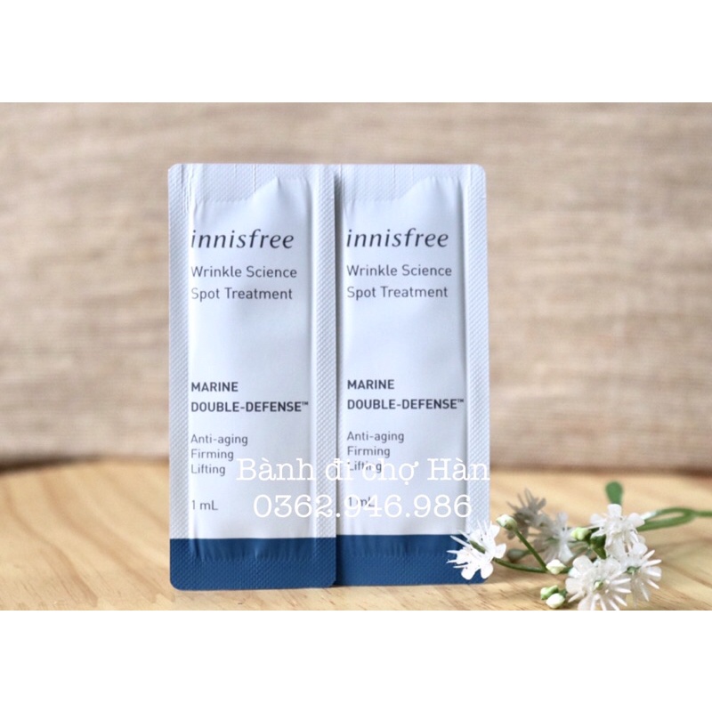 Tinh chất cải thiện nếp nhăn Innisfree Wrinkle Science Spot Treatment 1ml