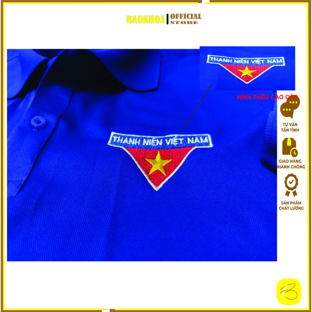 Áo thun đoàn thanh niên, áo thun, áo đoàn BAOKHOA_OFFICAL Size Nam, Nữ S-M-L-XL-2XL.