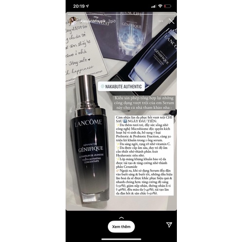 SERUM ĐEN LANCOME 30ml và 100ml HÀNG CHÍNH HÃNG