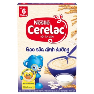 Bột ăn dặm Cerelac Gạo sữa dinh dưỡng