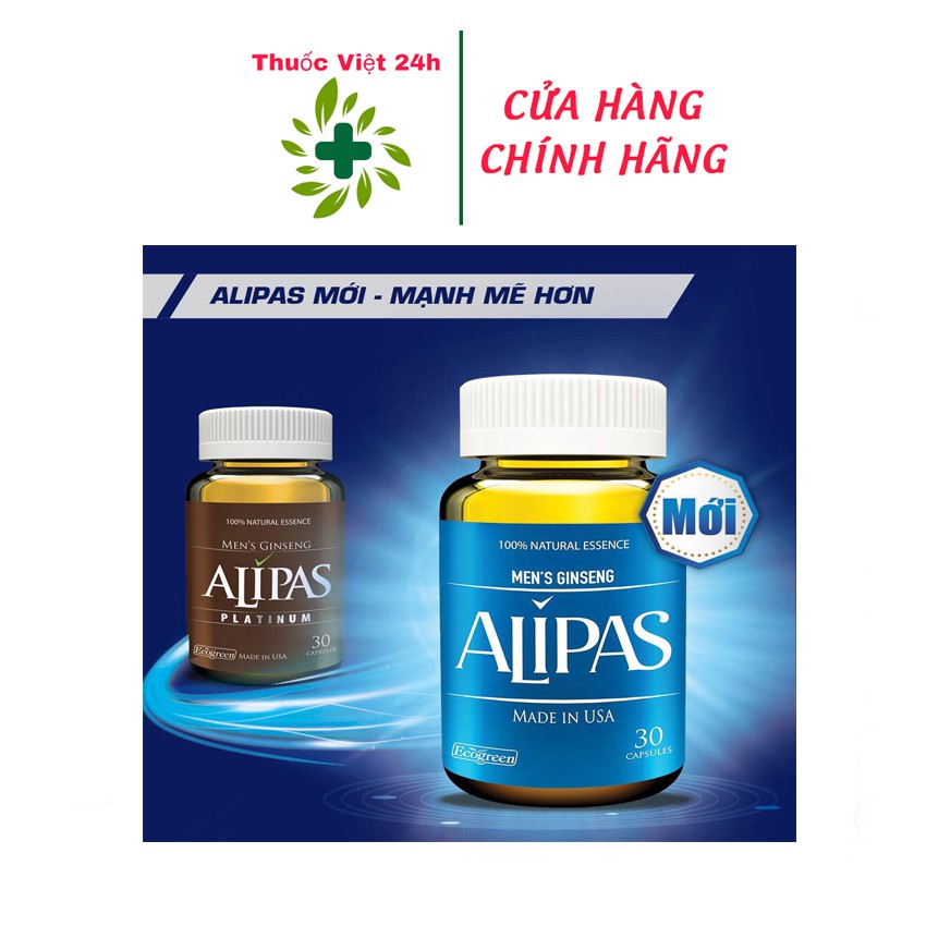 Men’s Ginseng Alipas - Sâm Alipas mới - tăng cường sức khỏe sinh lý nam giới, Men Ginseng Alipas, Thuốc Việt 24h