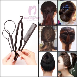 Bộ 4 Dụng Cụ Tạo Kiểu Tóc Đa Năng