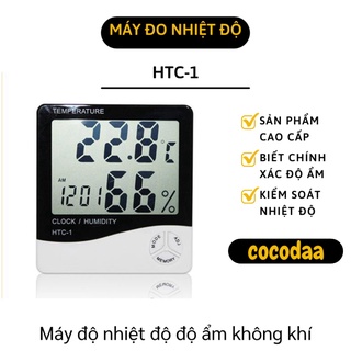 Nhiệt Kế - Máy Đo Nhiệt Độ Độ Ẩm Không Khí Trong Phòng Tích Hợp Đồng Hồ Điện Tử 3361 [FREESHIP]