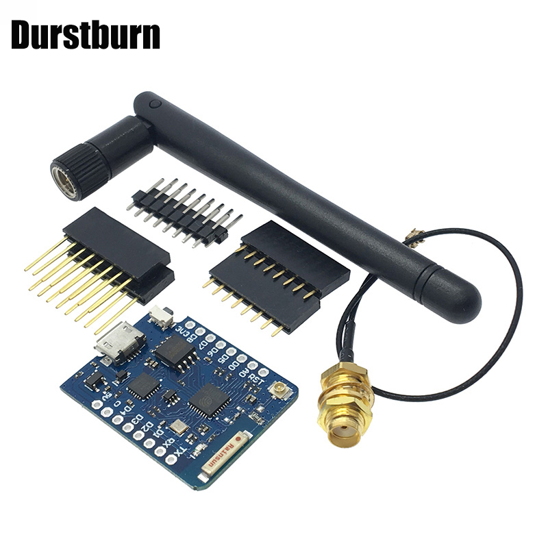 Bộ anten ngoài WEMOS D1 Mini Pro 16M Bytes NodeMCU Based ESP8266 ESP-8266EX CP2104 WIFI tiện dụng