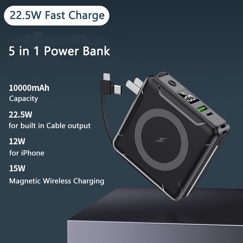 Sạc dự phòng ko dây 10000mAh 15W cho 12 12pro Max 12mini