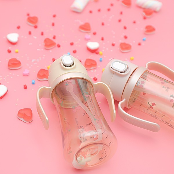 Bình hút nắp bật Olive/Tulip/Cherry/Gấu/Dark size 200ml - 300ml