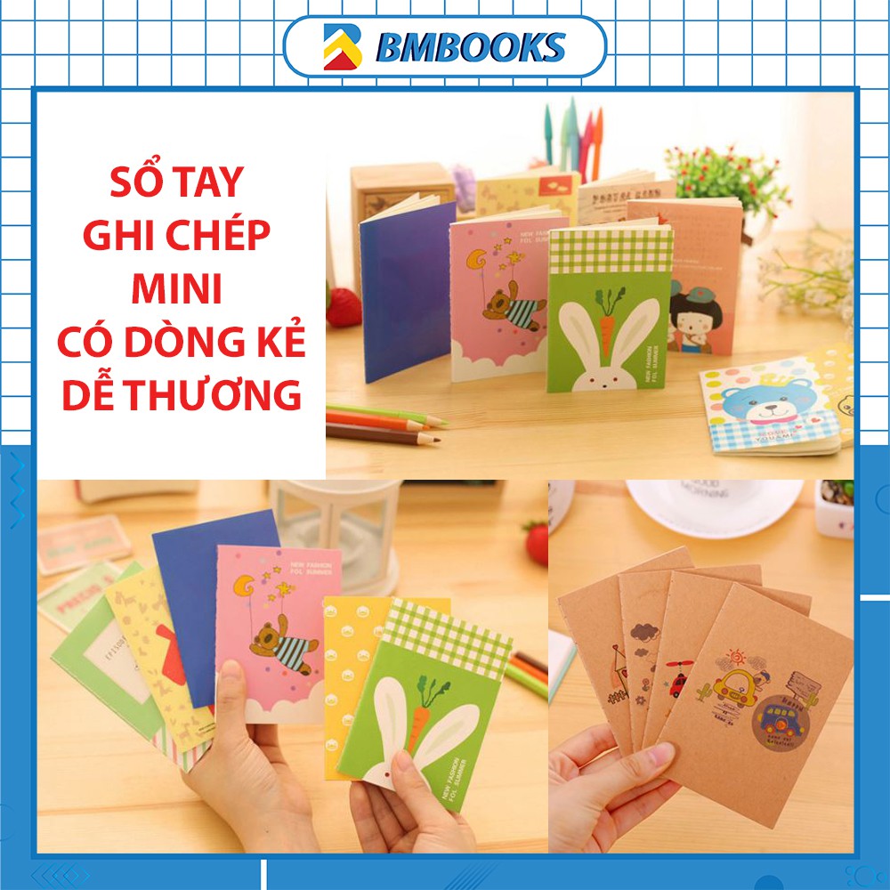 Sổ tay ghi chép mini giá siêu rẻ dễ thương tiện dụng giao ngẫu nhiên BMBooks