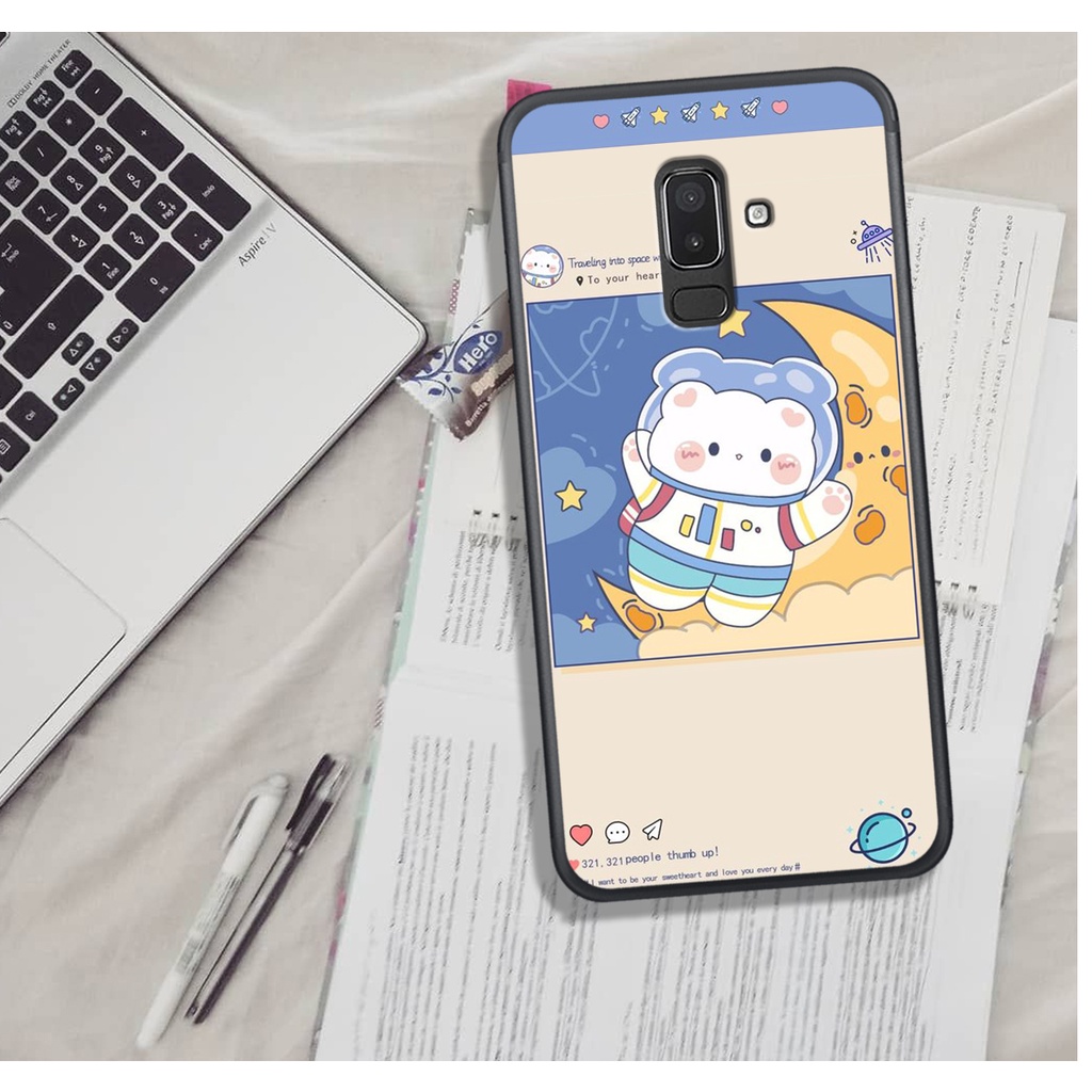 [ HOT BỎNG TAY] ỐP LƯNG SAM.SUNG J6 PLUS/J8/A6 PLUS , IN HINH CHIBI PHI HÀNH GIA ĐÁNG YÊU, SIÊU CUTE.