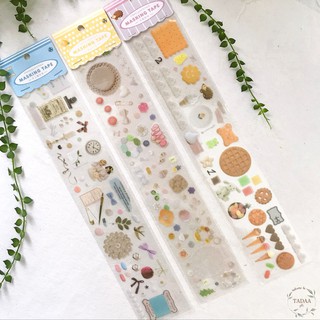 Sticker vintage trong suốt hoa cúc ren và thiên thần retro