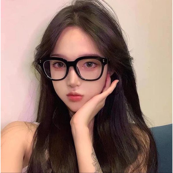 [ FREESHIP ]Kính giả cận chữ V nam nữ phong cách Hàn Quốc thay được tròng cận - Mắt kính thời trang