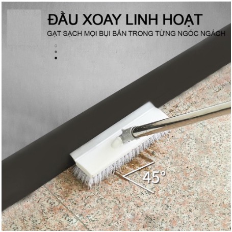 Chổi lau sàn, cây lau sàn gạt nước quét gạch 2 đầu