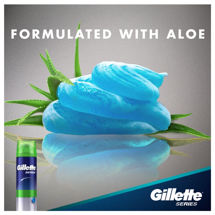 Kem Cạo Râu Cho da Nhạy Cảm Gillette Series 3X Sensitive Shave Gel 198g