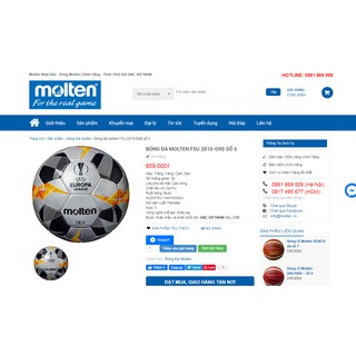BÓNG ĐÁ MOLTEN F5U 2810-G9S