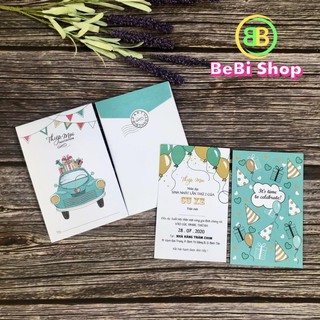 ✅|𝐗𝐚̉ 𝐊𝐡𝐨| Thiệp Sinh Nhật - Thiệp Thôi Nôi - Thiệp Đầy Tháng Hình Xe Ô Tô
