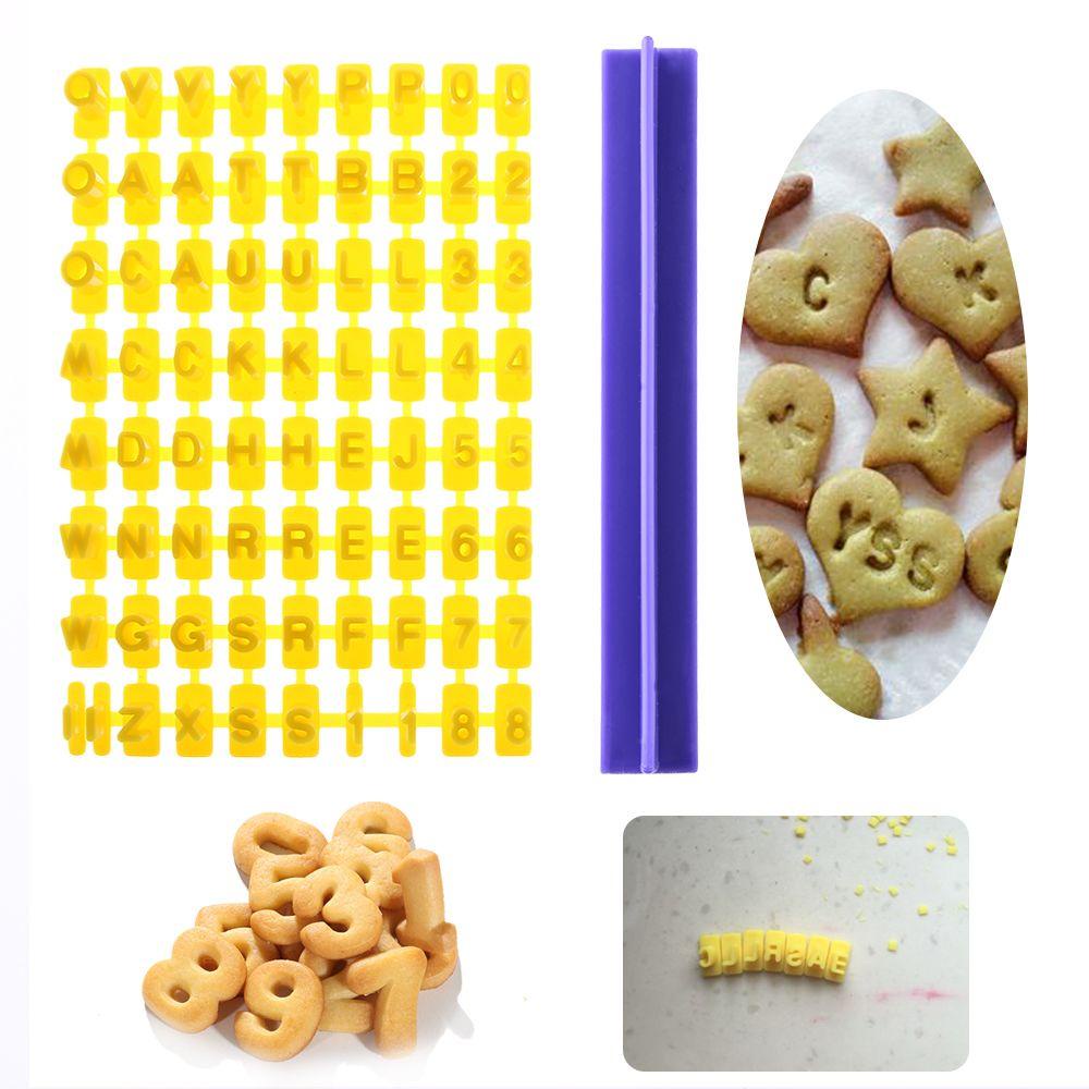 CONOPERY Khuôn Làm Bánh Quy Hình Chữ Cái &amp; Số