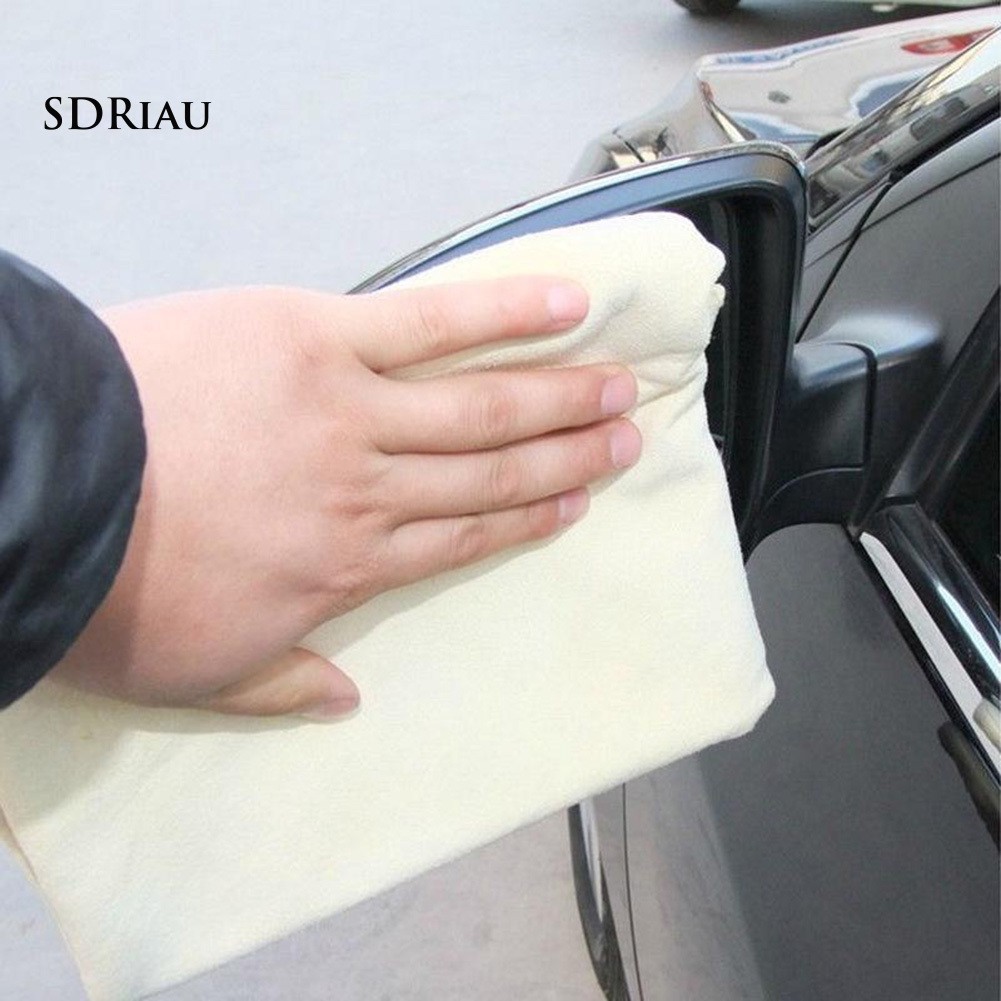 Khăn da sơn dương thấm hút tốt dùng lau ô tô