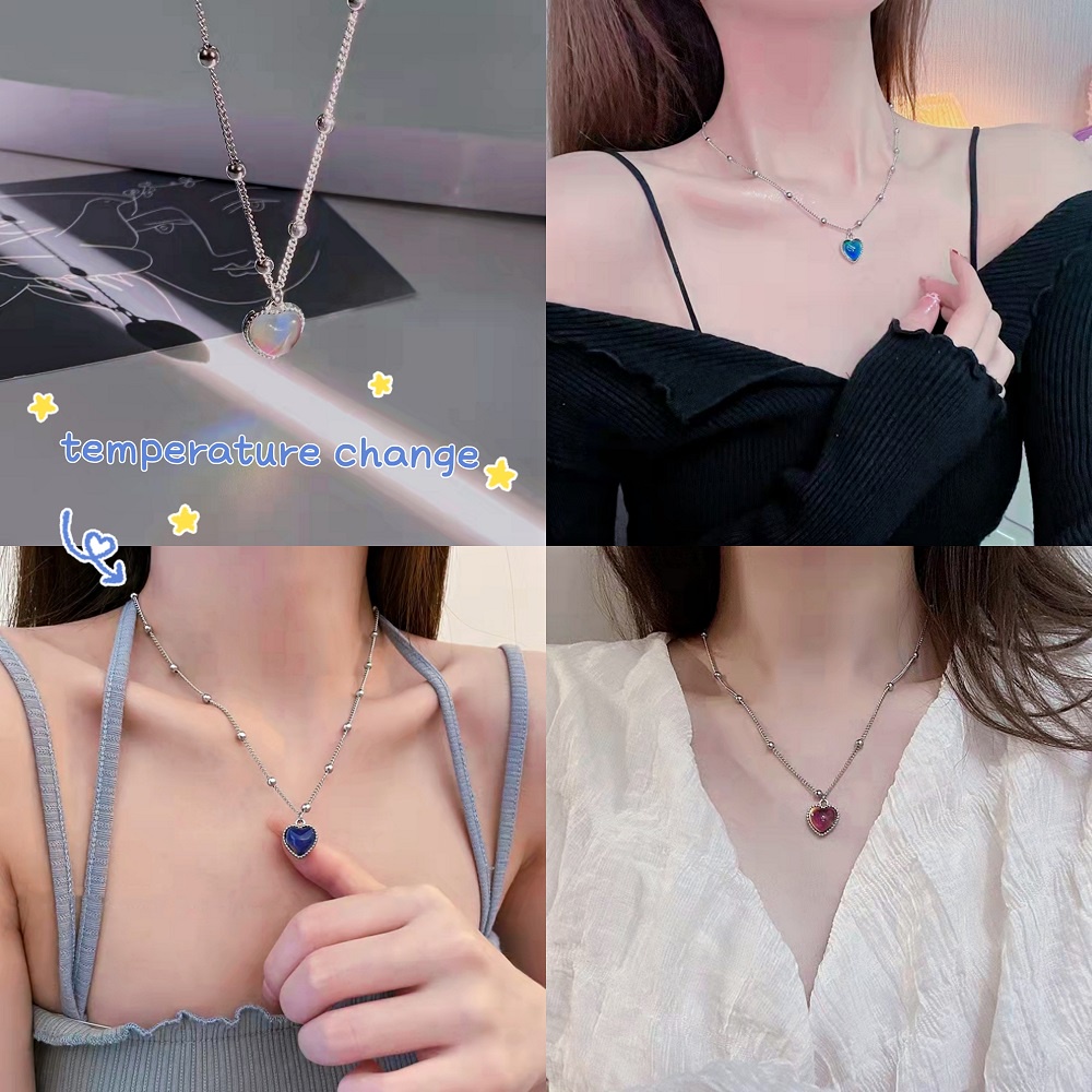 Vòng Cổ Choker Mặt Hình Trái Tim/Bướm/Thỏ/Thỏ Thời Trang Cho Nữ