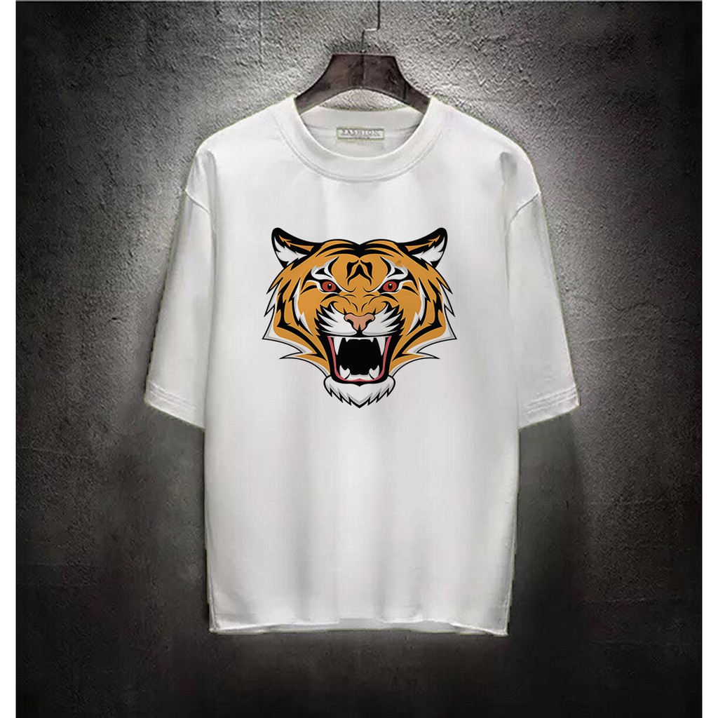 Áo thun Cotton Unisex - 12 Con Giáp - Tuổi dần - Đầu hổ cực ngầu