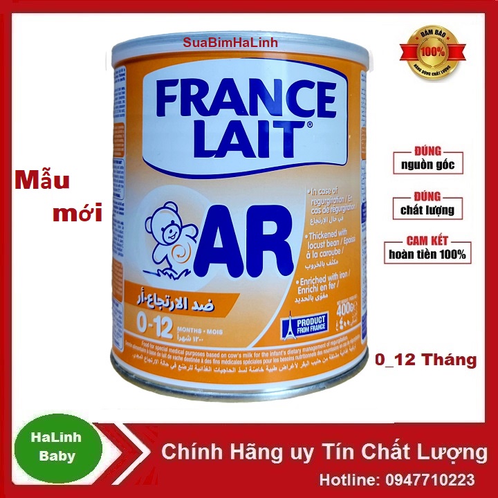 Sữa France lait AR 400g Dành cho trẻ nôn trớ trào ngược dạ dày, thực quản-Nhập khẩu từ Pháp