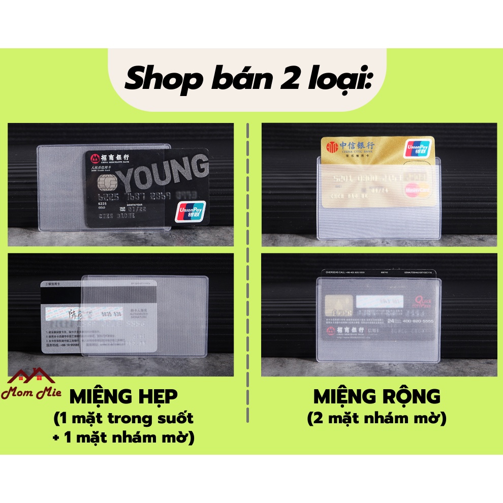 [1 CÁI] Vỏ bọc thẻ CCCD, bằng lái xe, thẻ ATM, thẻ học sinh-sinh viên - K047