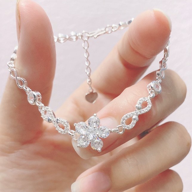 Lắc tay nữ bạc ta mặt hóa đá nữ tính - Trang sức bạc Evasilver