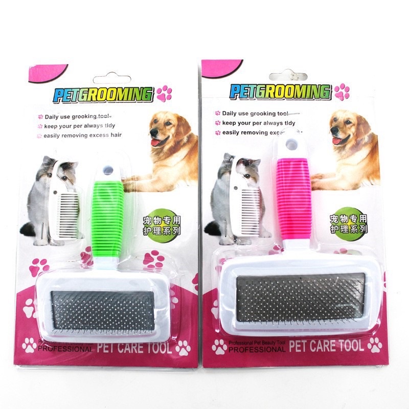 Lược chải lông Pet Grooming lấy lông rụng, gỡ rối đánh xù lông cho chó mèo