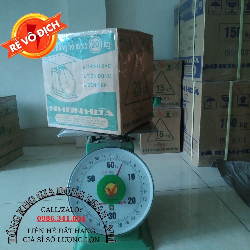 Cân đồng hồ, Cân Nhơn Hoà 20KG - Chính hãng Nhơn Hoà