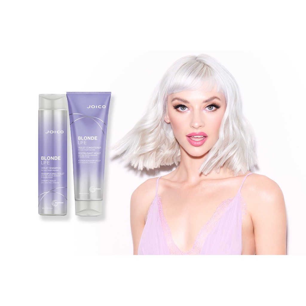 Dầu gội xả tím khử sắc tố vàng Blonde Life Violet Joico 300ml/250ml