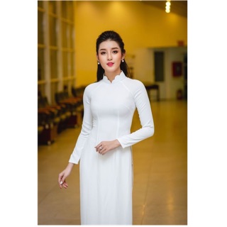 Áo dài cổ lượn sóng kèm quần