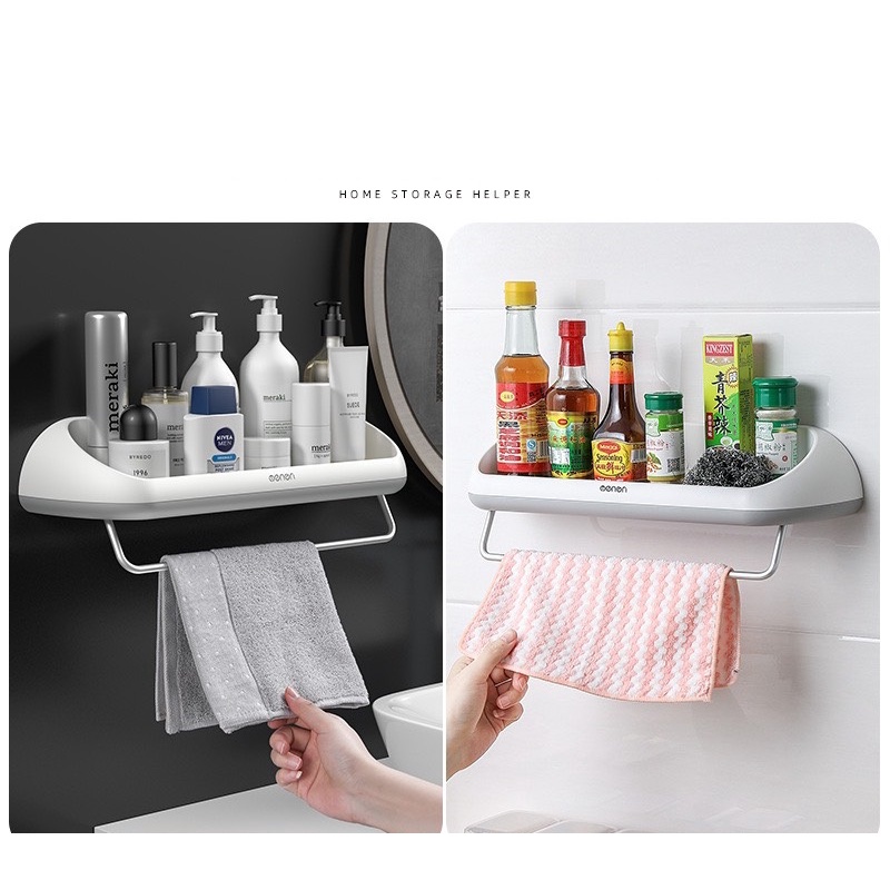 WJ338 -[Không cần khoan tường] Kệ treo xà phòng nhà tắm dán tường nhựa ABS cao cấp hàng nhập