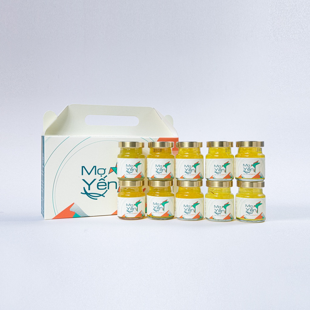 Combo 10 hũ Yến Chưng SAFFRON(Nhụy Hoa Nghệ Tây) MỢ YẾN, hỗ trợ cải thiện mất ngủ, cải thiện trí nhớ 25% Yến thật | BigBuy360 - bigbuy360.vn