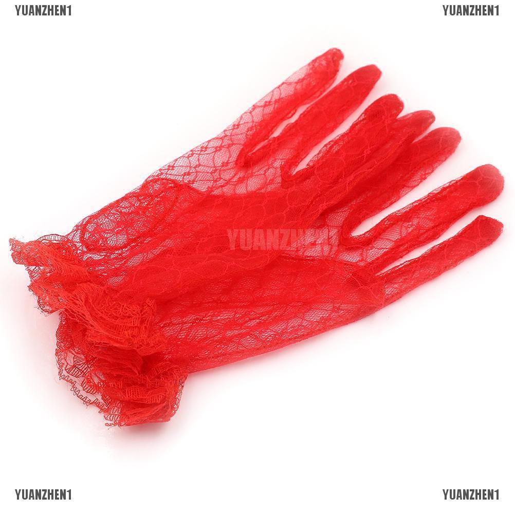 1 Đôi Găng Tay Ren Ngắn Gợi Cảm Cho Cô Dâu Trong Tiệc Cưới