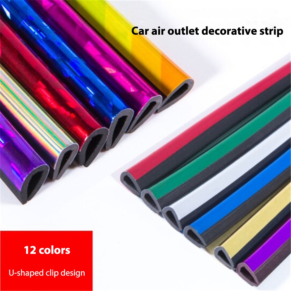 Set 10 Dây Viền Chữ u Trang Trí Máy Điều Hòa Xe Hơi