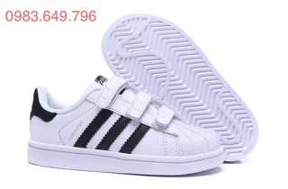 [FREE SHIP 24-35] Giày S. U. P. E. R. S. T. A. R Đen trắng