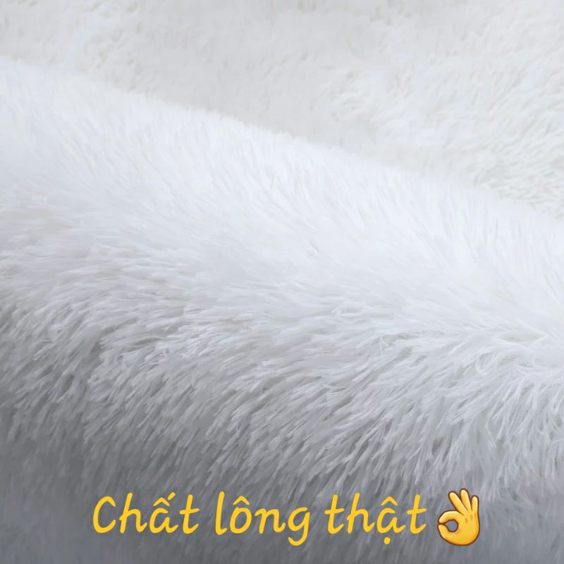 Thảm lông trắng, thảm trải sàn siêu mềm mịn CHỤP ẢNH QUẦN ÁO-MỸ PHẨM-GIÀY DÉP