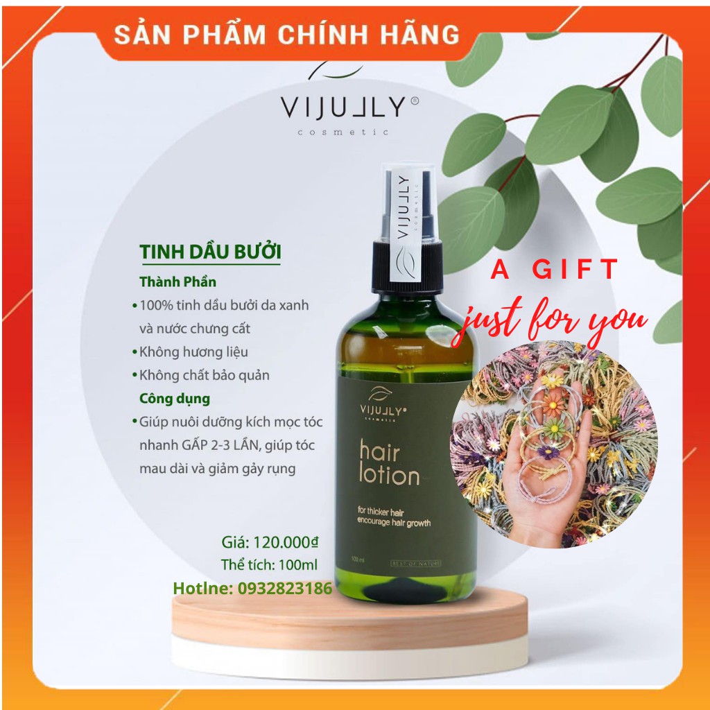 Tinh Dầu Bưởi VIJULLY Kích Mọc Tóc Nhanh, Dưỡng Tóc Dài