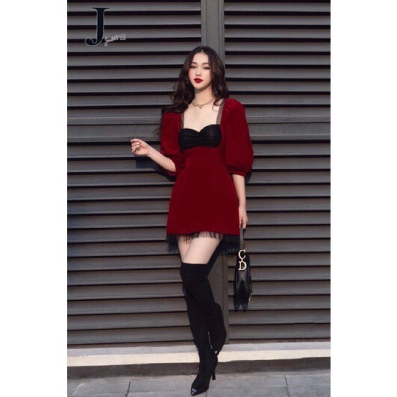 Vải nhung budanh  may áo dài , váy phông xoè