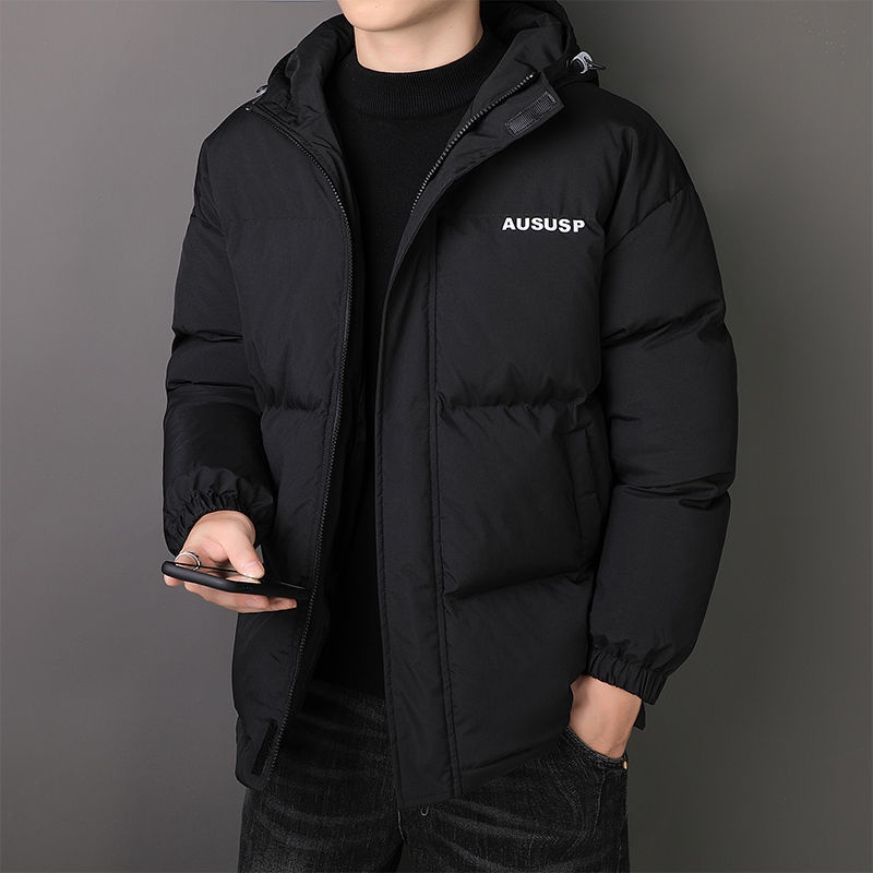 Áo Khoác Phao Cotton Dày Dặn Ấm Áp Thời Trang Hàn Quốc Cho Nam