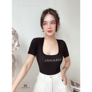 Áo thun nữ, chất zip mềm ôm body mặc mát | MeiMei Studio