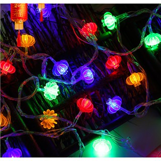 [Có video]Bộ đèn led đèn lồng, đèn chớp trang trí , treo cây cảnh tết 2020  chạy bằng pin mẫu mới SIÊU bền đẹp	in