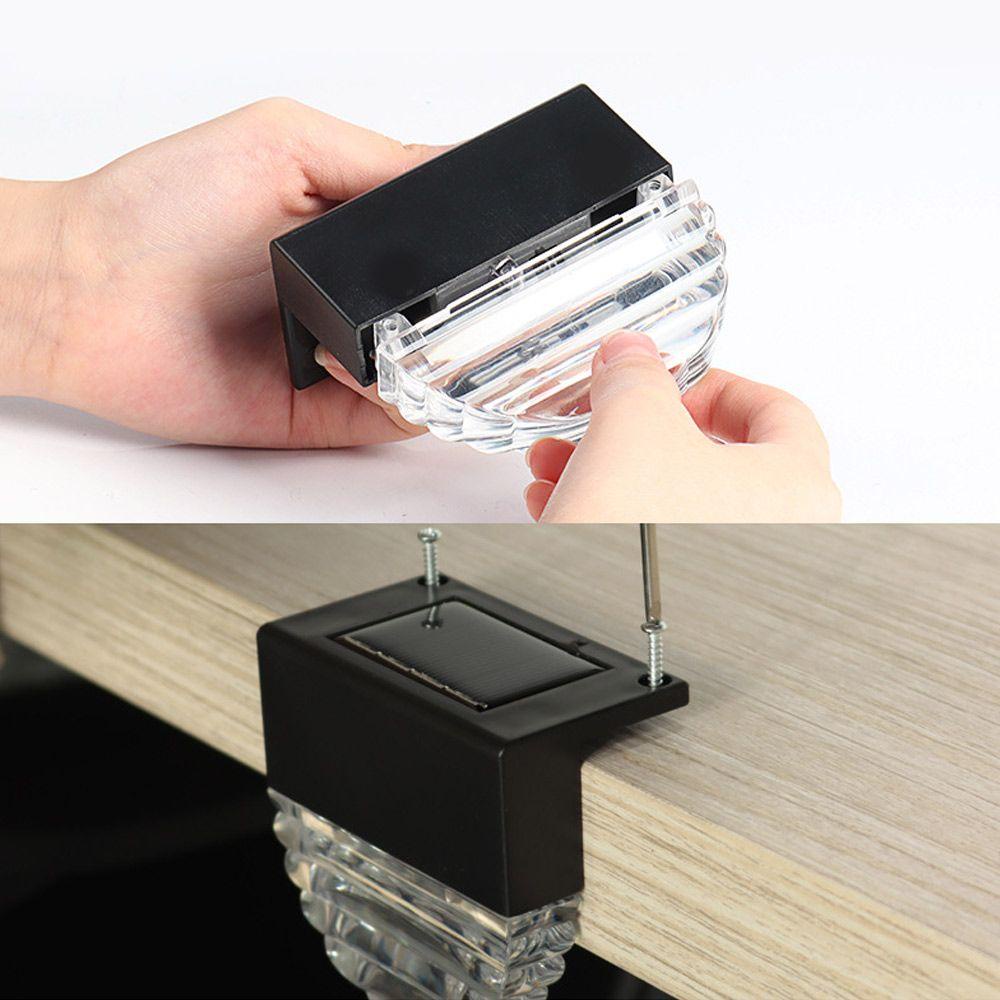 GOGOUP Đèn LED Năng Lượng Mặt Trời Chống Thấm Nước Chiếu Sáng Cầu Thang Ngoài Trời