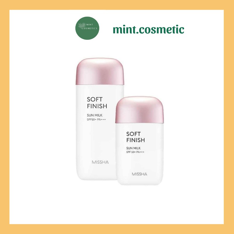 Có bill_Kem chống nắng nâng tone Missha Soft Finish Sun Milk SPF50 PA+++
