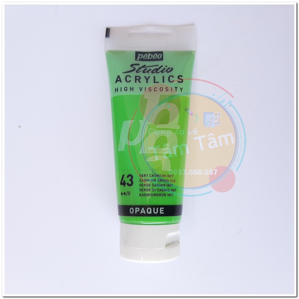 Màu acrylic Pebeo 100ml, studio acrylics Pebeo 100ml đăng lần 1/3-Dụng cụ vẽ Tâm Tâm