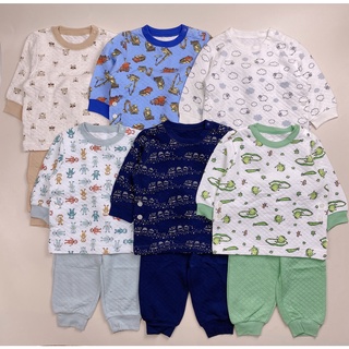 Bộ nỉ trần bông uni nhiều hình bé trai size 80 - 120