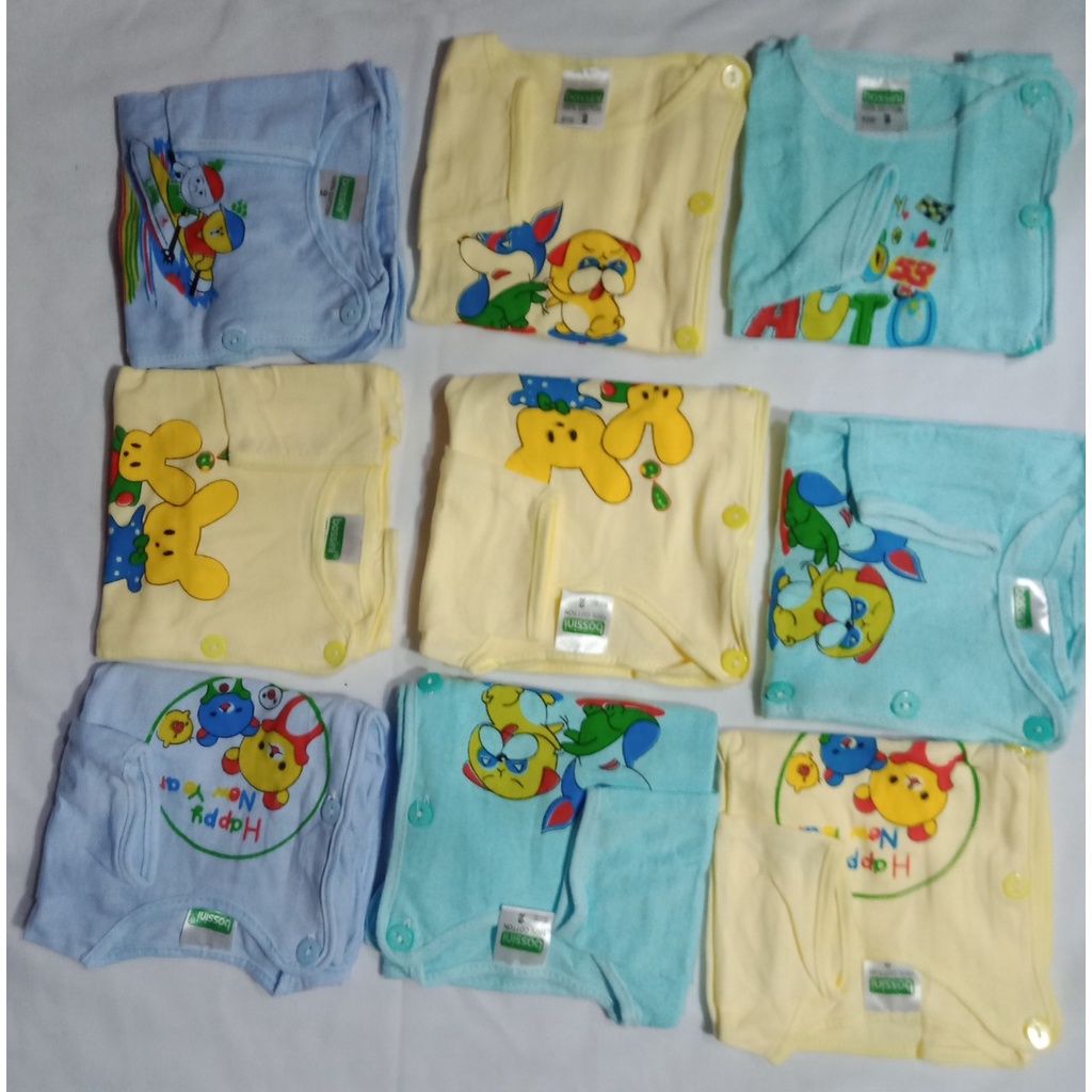 Áo bác sĩ tay dài màu sơ sinh 100% cotton