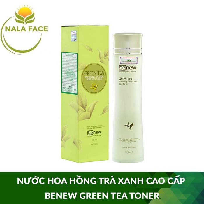 Nước hoa hồng làm trắng hồng da cao cấp chiết xuất từ trà xanh trà BENEW Green Tea Toner 150ml