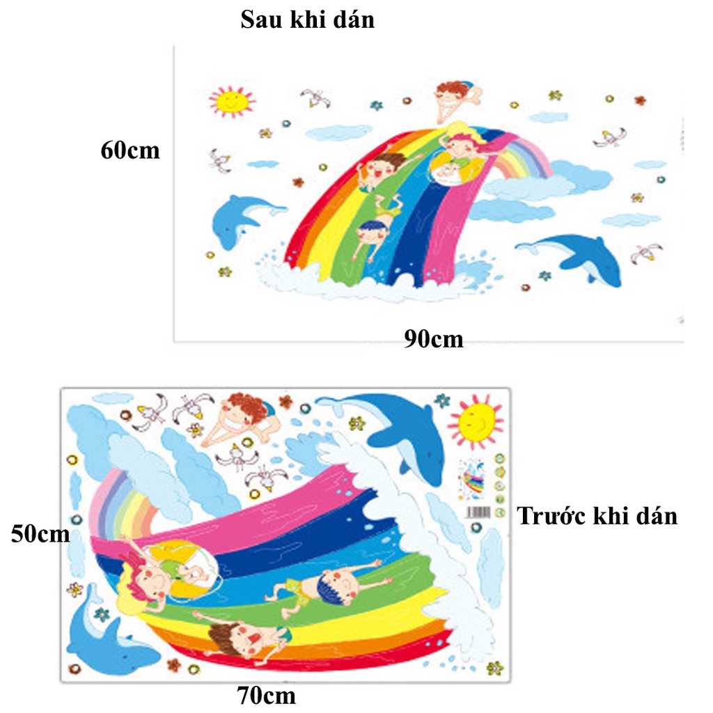 Decan dán tường, decan dán lớp học cho trẻ XL7167