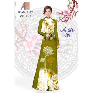 Vải áo dài hoa sen