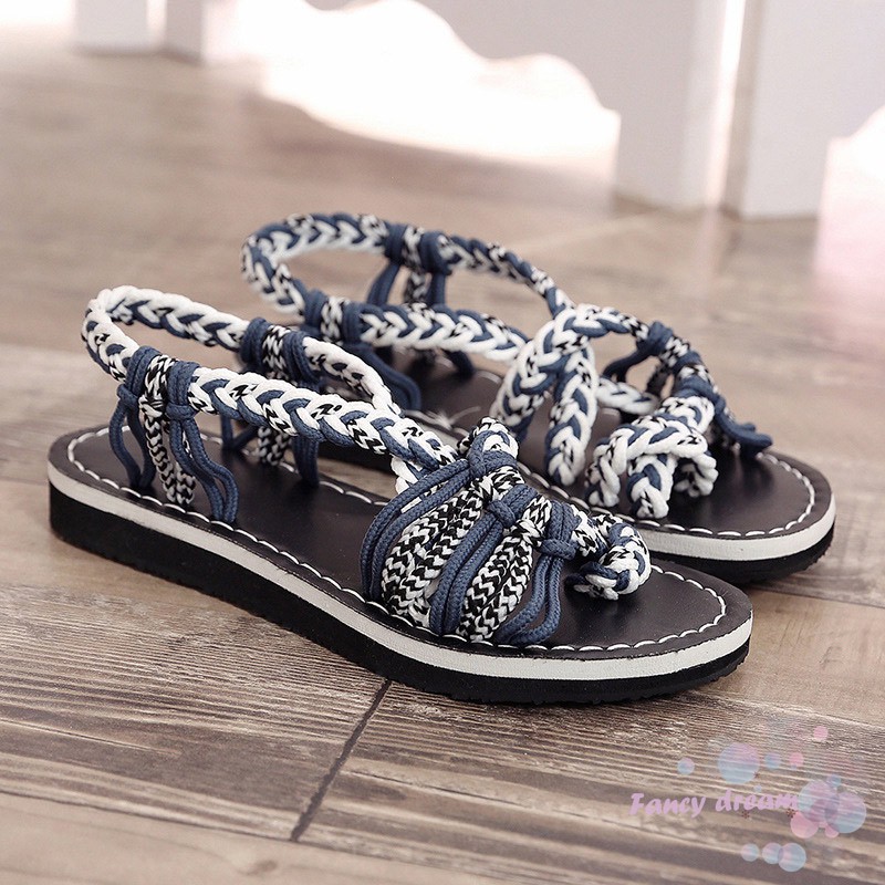 Xăng đan Nữ Xỏ Ngón Đế Bệt Đi Biển Mùa Hè