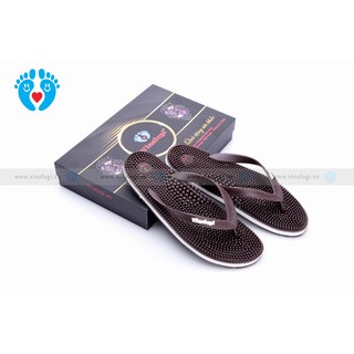 Dép massage cao cấp vinalogi Nâu